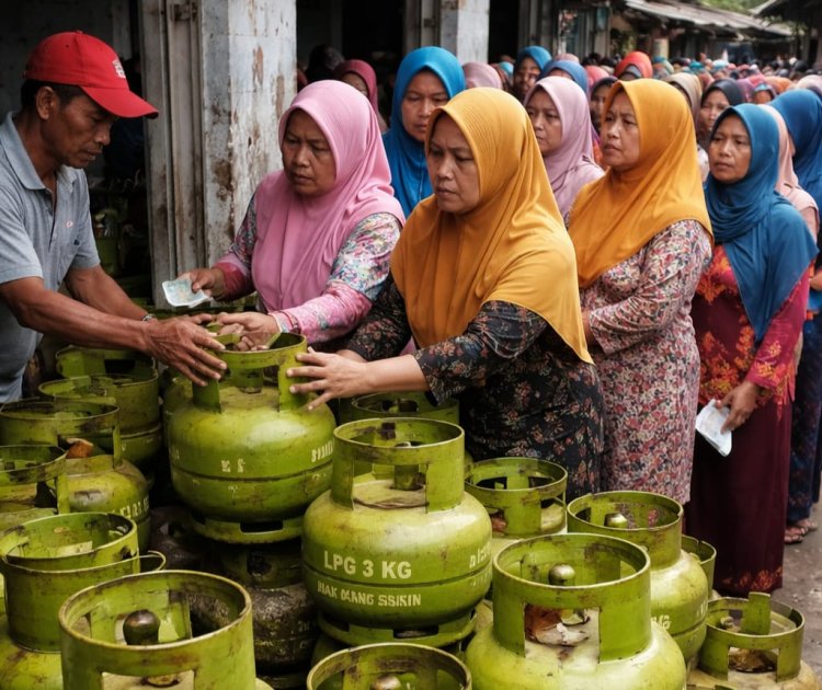 Gas Elpiji 3 Kg Langka di Bunut Hulu: Negara Gagal, Warga Tercekik Harga Rp40 Ribu