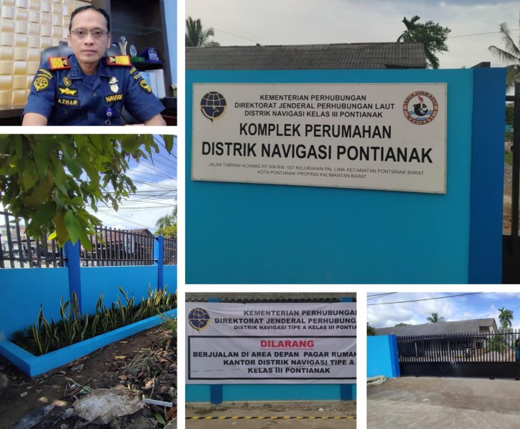 Azhar Karim Klarifikasi Tudingan Miring Pembangunan Pagar Rumah Dinas Distrik Navigasi Pontianak