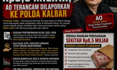 Diduga Bawa Kabur Dana Perusahaan Rp8,5 Miliar, AO Menghilang Saat Dimintai Pertanggungjawaban