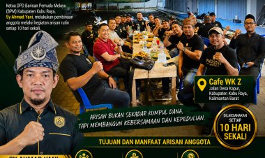 Perkuat Solidaritas dan Kemandirian Anggota, Ketua DPD BPM Kubu Raya Gelar Pembinaan Melalui Arisan Rutin